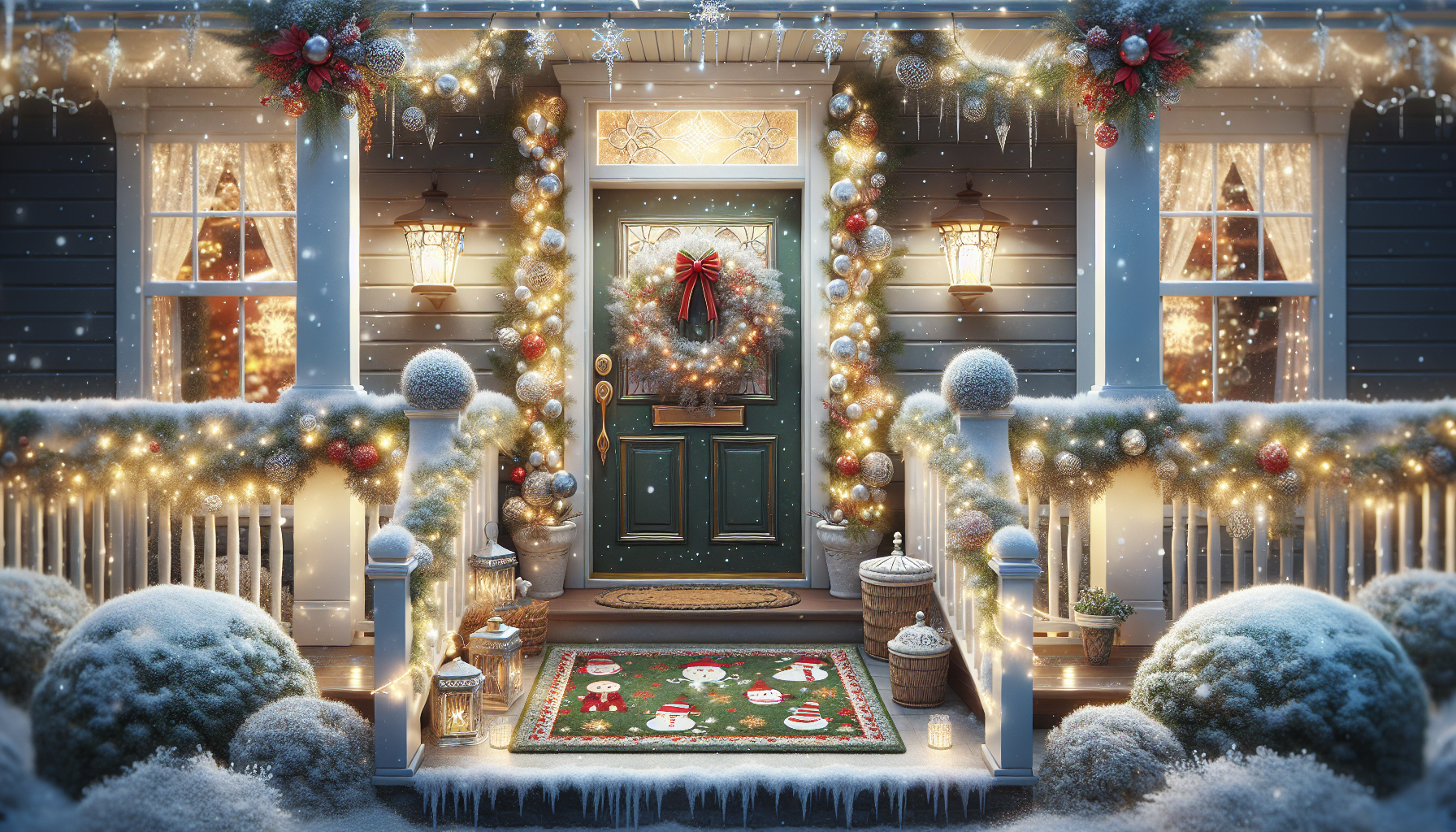 Transform Your Porch into a Winter Wonderland with Christmas Decor