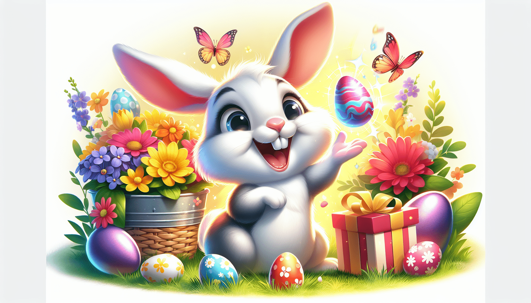 AtmosFX Hoppy Easter Digital Decoration Trailer