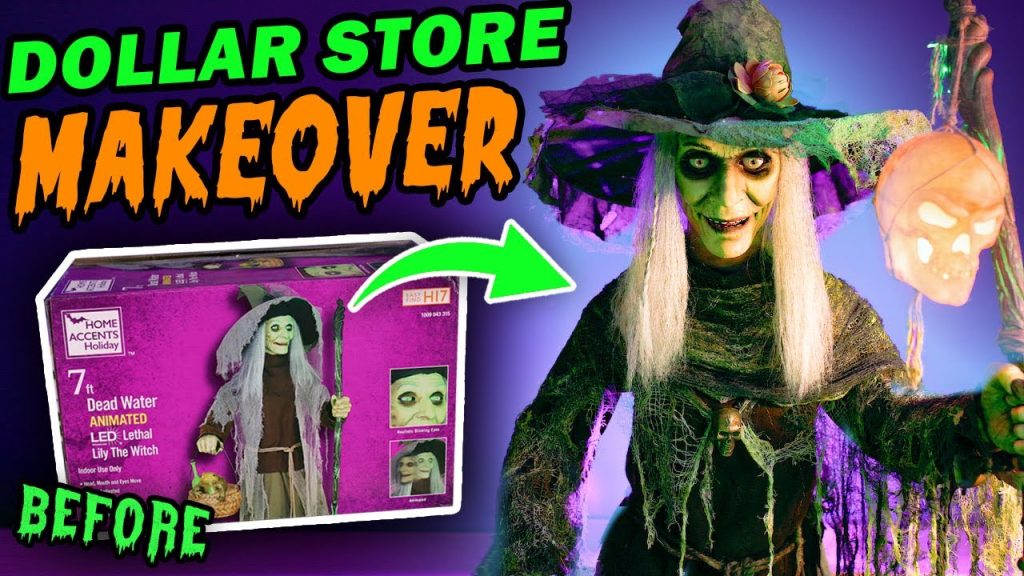 The Ultimate Dollar Store Witch Animatronic Makeover