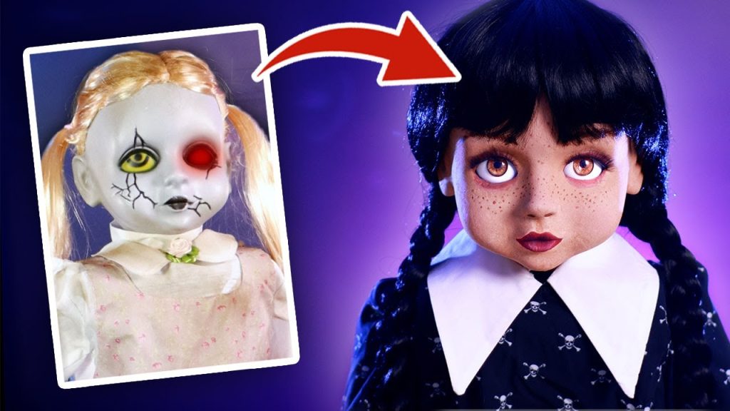 Transforming a Haunted Home Depot Animatronic Doll into Wednesday Addams