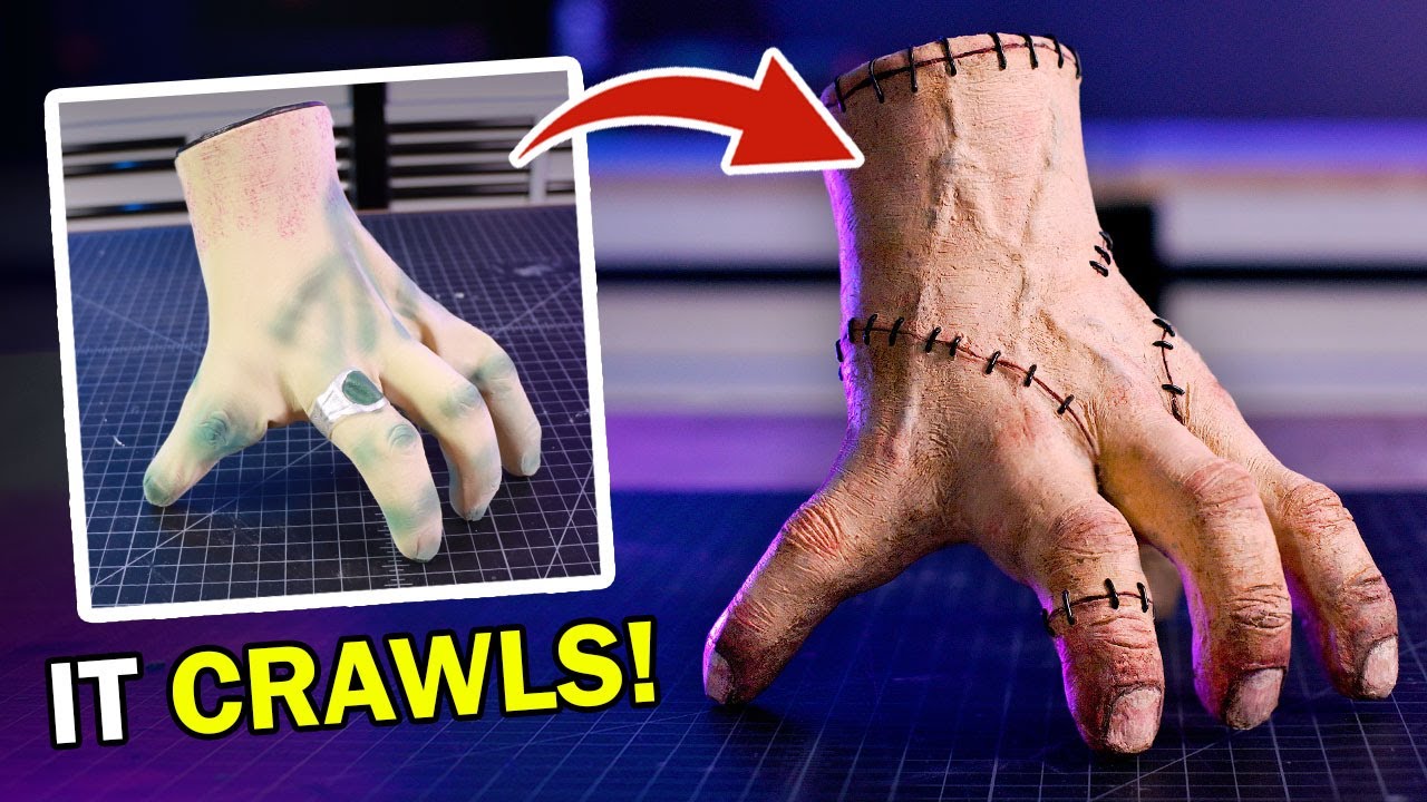 Transforming a Mechanical Monster Hand into a Realistic Addams Family Prop