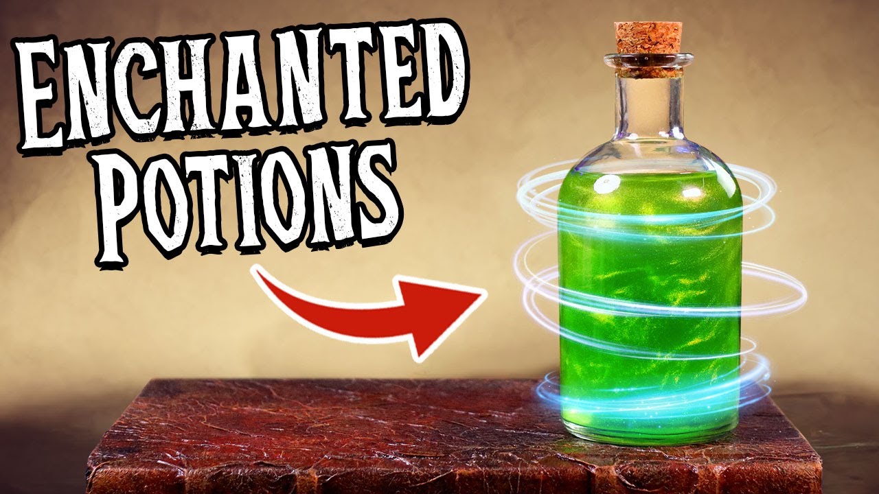 DIY Swirling Magic Potion Bottles for Halloween