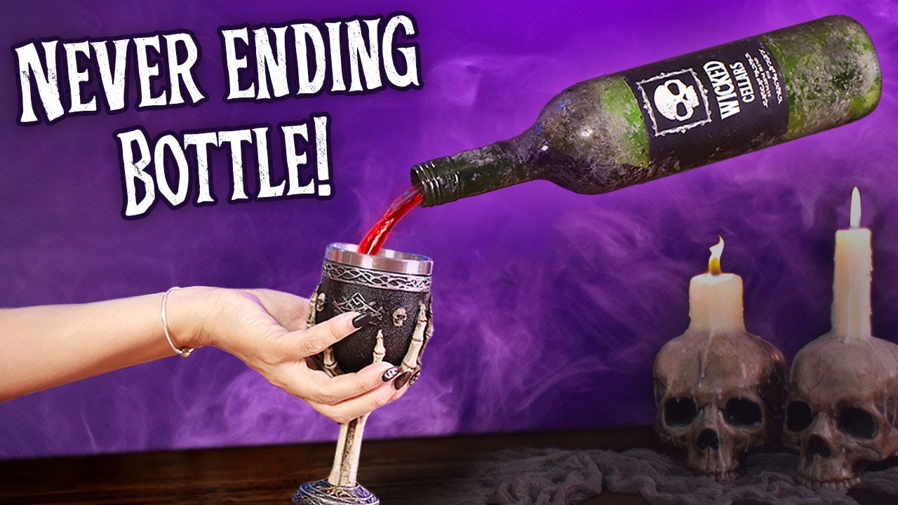 Floating Wine Bottle Tutorial with Glowing Effect