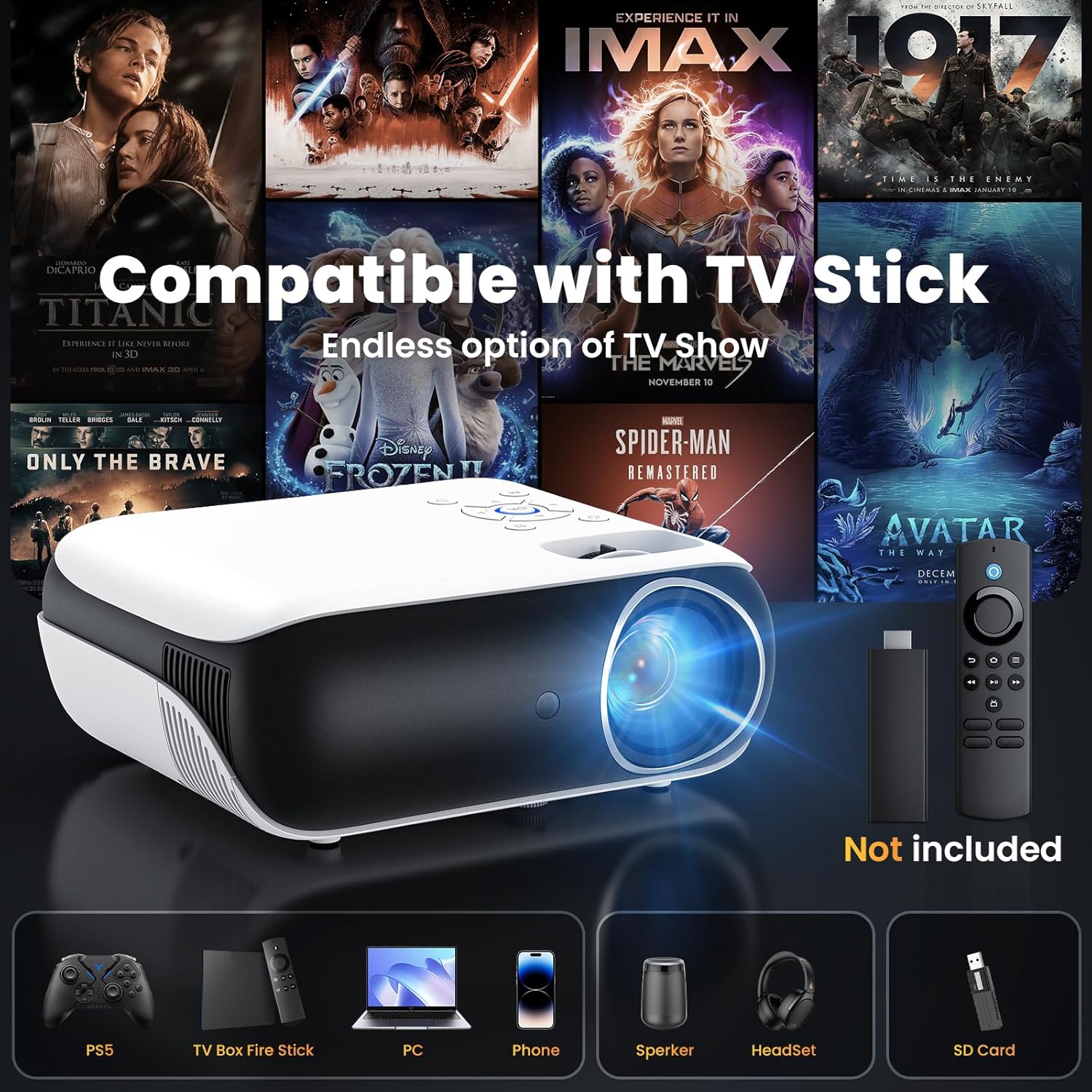 1080P Bluetooth Projector Review