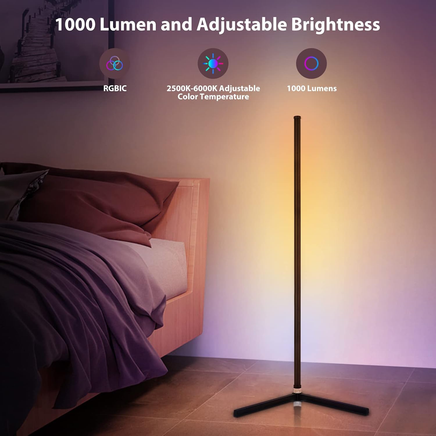 RGB Corner Floor Lamp Review